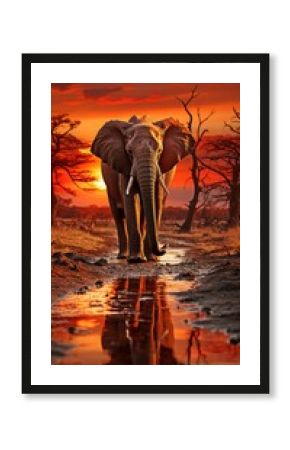 elephants and dusk .