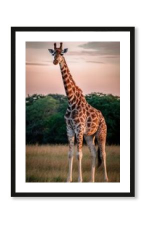 Giraffe on wildlife nature environment biology life concept