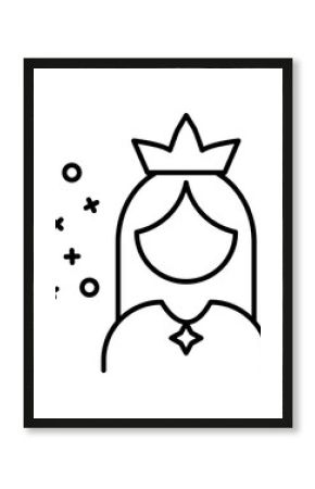 Queen cultures princess icon. Element of history icon on white background