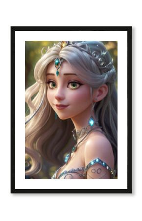 portrait of beautiful princess out of this world, generative ai