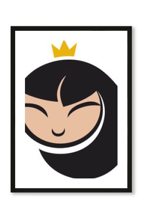 cartoon princess icon