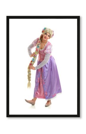 Young Woman Dressed in Princess Costume