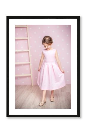  little girl in princess dress