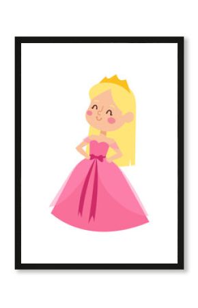 Princess vector character isolated