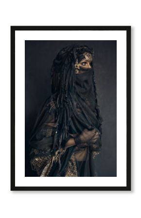 eastern woman princess costume conceptual portrait