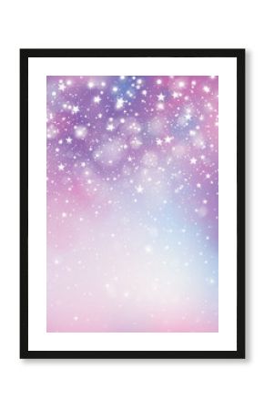 Vector violet, sparkling background with lights and stars.