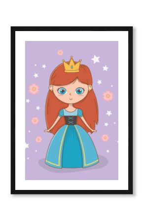 Medieval princess of fairytale design