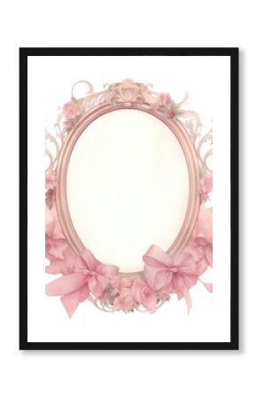 PNG Coquette vintage mirror photography furniture crib.