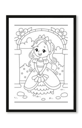 Princess coloring pages for kids