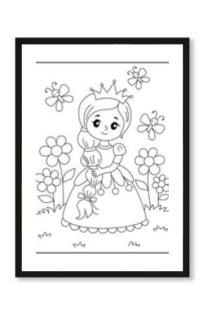 Princess coloring pages for kids