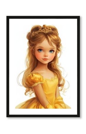 Portrait of a Young Princess in a Golden Gown