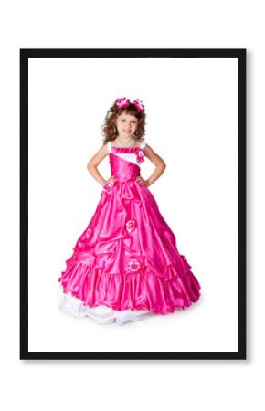 The girl in a beautiful dress