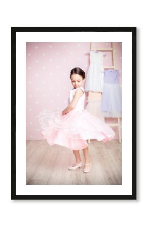  little girl in princess dress