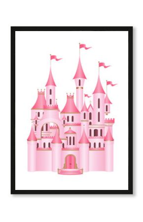 Pink princess castle