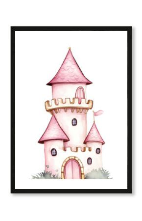 Whimsical Pink Fairy Tale Towers
