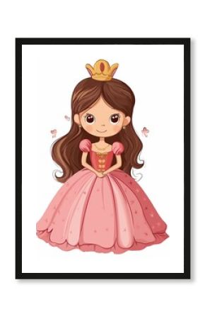 Princess in a ball gown and tiara.