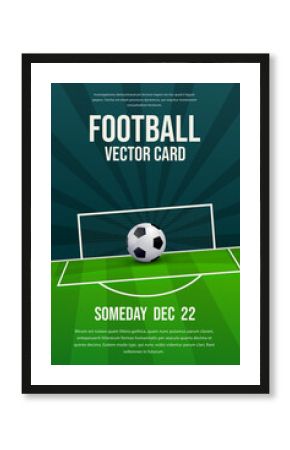  Football, soccer flyer, poster design
