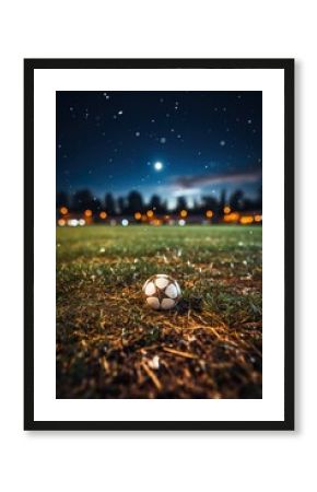 soccer ball on the grass