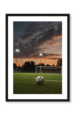 soccer ball on the field