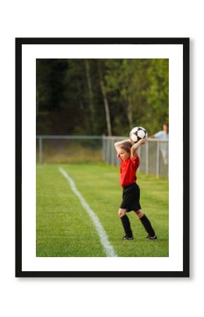 Young soccer player