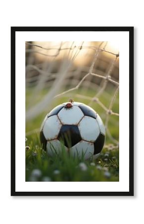 soccer ball in the grass