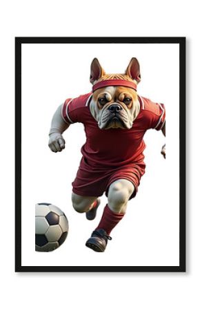 Perro, felino, balompié, balón, mundial, bailes, deporte, actores, juego, patada, gol, 3d, ilustración, vector, atleta, a patadas