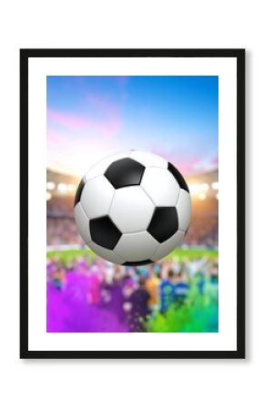 Soccer ball stadium celebration