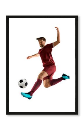 Soccer player in action