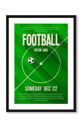 Football, soccer vector template
