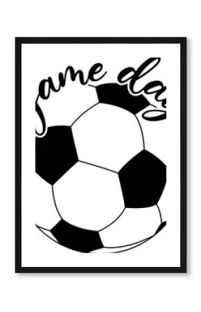 Soccer Football Game Day SVG ,CutFile for Cricut and Silhouette, EPS Vector, PNG , JPEG , Zip Folder 