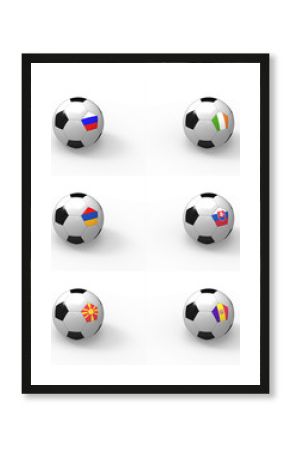 Euro 2012, piłka nożna i flaga - Grupa B