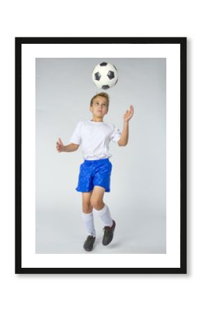 boy with soccer ball