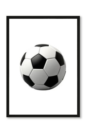 Soccer Ball, Black & White, Realistic, Transparent Background