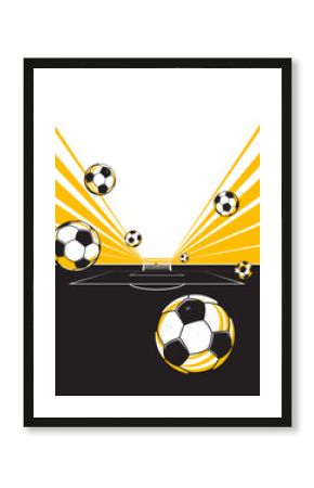 Football or soccer background design. The sport concept 