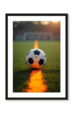 soccer ball on the grass