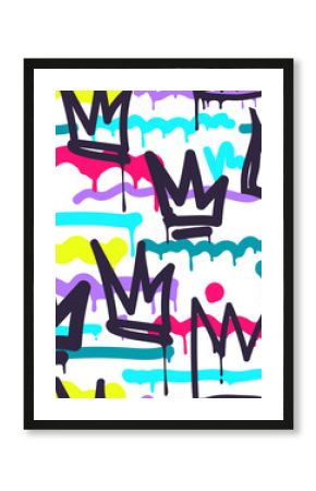 Seamless pattern graffiti