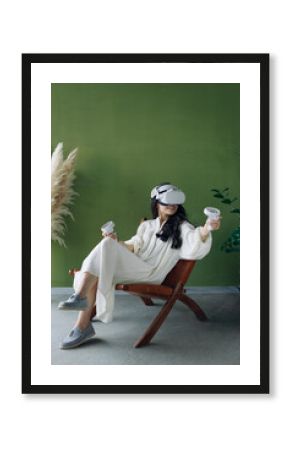 Woman in Vr Glasses