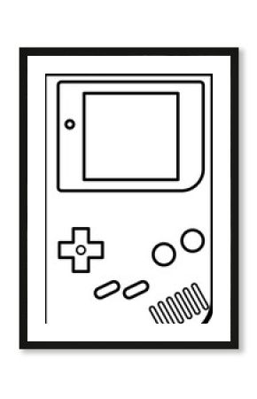 Game Boy Outline Illustration