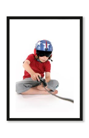 child playing a game