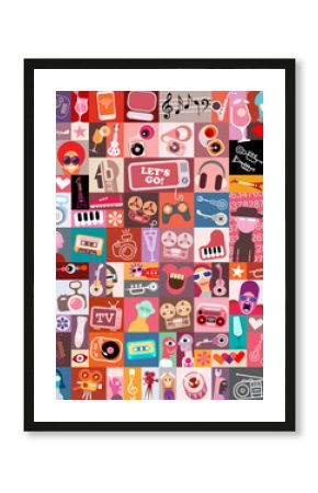 Entertainment Art Collage