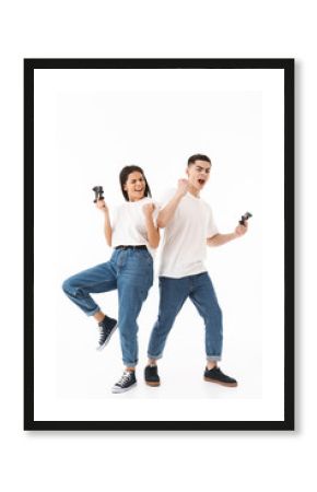 Full length portrait of a young attractive couple