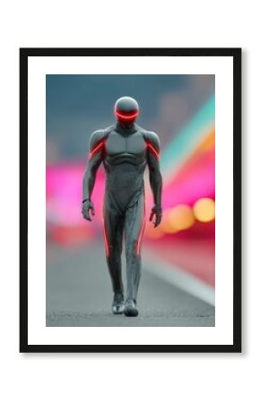 Fictional Character in Armor: 3D Animated Action Figure Model