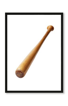 Isolated Light Wood Baseball Bat