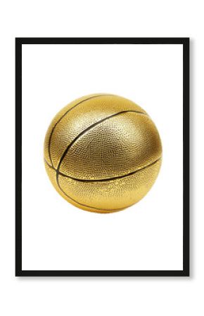 Isolated Gold Basketball