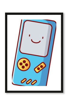 Classic Game Console Vector Illustration Icon. Flat Cartoon Style