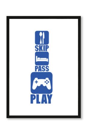geek skip pass play manette jeux 