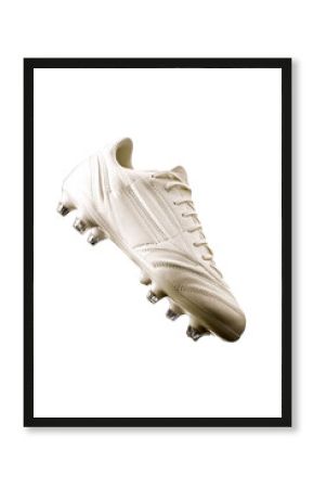 Isolated Classic White Soccer Cleat