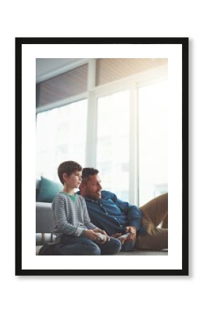 Father, video games and playing with child for entertainment or people bonding on floor at home. Dad, son or kid with smile and enjoying esports or fun on console together with controller at house