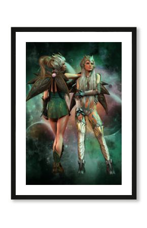 metal guardians of outer space, 3d CG