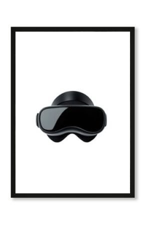 Isolated Black VR Headset